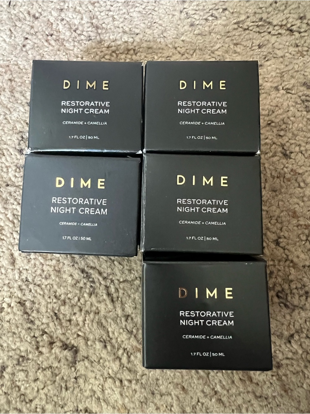 Dime Restorative Night Cream - Black lot of 5 new!